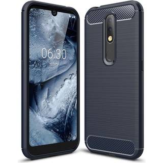 Carbon Flex Nokia 4.2 cover - Mørkeblå