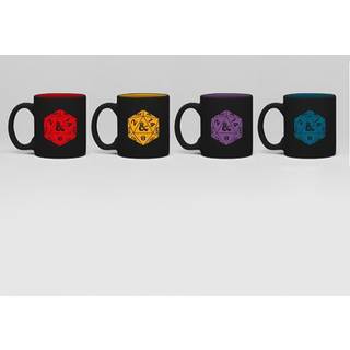 Dungeons & Dragons: Set 4 espresso mugs - D20