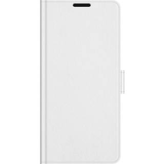 TCL 20 SE Blank Læder Cover m. Kortholder - Hvid