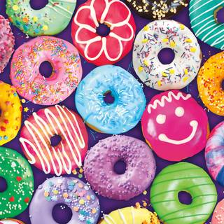 Buffalo Games - Dejlige donuts - 300 Stor Piece Jigsaw Puzzle Multicolor 18 """" L X 18 """" W