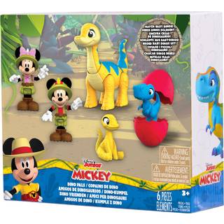 Disney Junior Mickey Mouse Funhouse Dino Pals 7-delt figur sæt dinosaur børnelegetøj i alderen 3 op ved bare leg