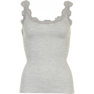 Rosemunde - Silk Top Grå