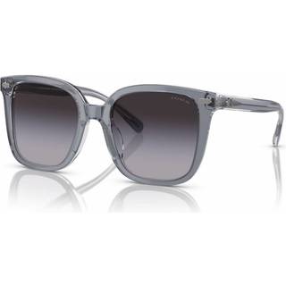 Coach HC8381U CL918 57808G 54 Solbriller Kvinder Grå - Transparent Dark Grey on Light Grey - 54mm
