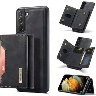 DG.Ming M2 Samsung Galaxy S21 5G Hybrid Cover med Pung - Sort