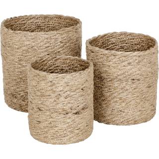 Dixie Twisted opbevaringskurv small 3-pak Natur/Grå