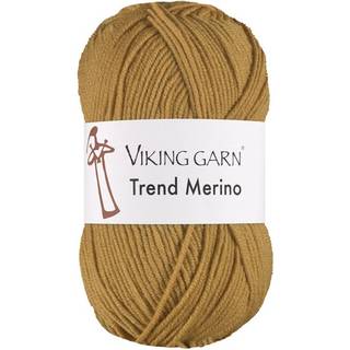 Viking Trend Merino 446 Sennep Indhold: 100% Ekstrafin merinould Vægt/længde: 50 gram = ca. 125 meter Anbefalede pinde: 4.5 mm Strikkefasthed: 10 cm = 20 m Vask: Kan vaskes på skånsom maskinvask / Maks. 30ºC / Tørres fladt.