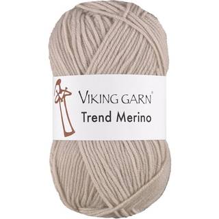 Viking Trend Merino 406 Sand Indhold: 100% Ekstrafin merinould Vægt/længde: 50 gram = ca. 125 meter Anbefalede pinde: 4.5 mm Strikkefasthed: 10 cm = 20 m Vask: Kan vaskes på skånsom maskinvask / Maks. 30ºC / Tørres fladt.