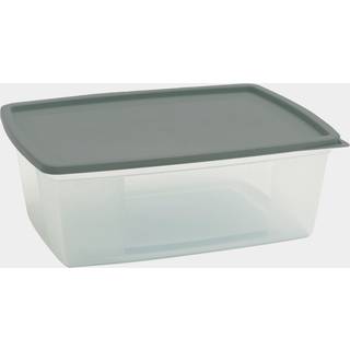 Madkasse Nordiska Plast Frys/Micro ECO, transparent/khaki grøn, 2.5 liter, 2-pack