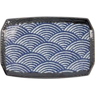 Aisai Seigaiha tallerken, 22x14,5x2,3 cm