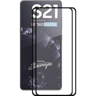 Samsung Galaxy S21 2-pak HAT PRINCE Hærdet Glas -Sort Ramme - Full Fit