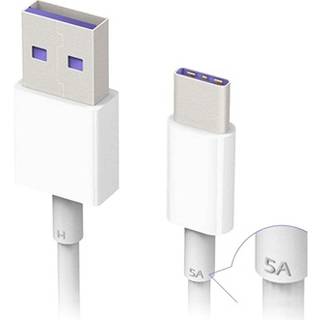 Huawei HL1289 SuperCharge USB Type-C Kabel - 1m - Hvid