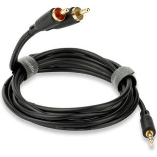 QED Connect stereo 3.5 MiniJack - 2x Phono RCA kabel | 3 meter | PRIS-MATCH