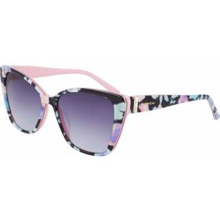 Bebe BB7238 001 55 Solbriller Kvinder Blue - Jet Black Floral Blue Green Pattern On P - 55mm