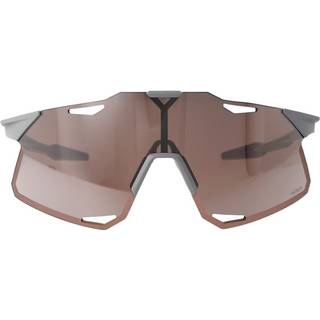 100% Hypercraft Cykelbriller Matte stone grey Hiper Silver Mirror Lents