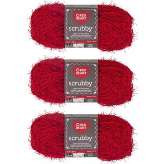 Red Heart Scrubby Yarn (3-Pack) Cherry E833-905