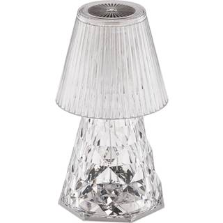 Bordlampe transparent glas inkl. LED genopladelig IP44 - Lola 20 Lux