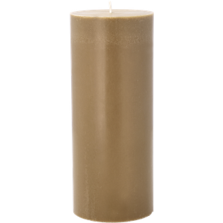 Trae Bloklys fra Villa Collection - Amber farve - 100% Ren stearin