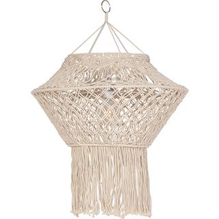 Makrame lampeskærm natur 90 cm