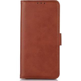 iPhone 14 Pro Kunst Læder Cover m. Pung - Brun