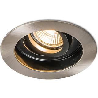 Smart moderne indbygget spotlight stål med sort inkl. Wifi GU10 - Rondoo