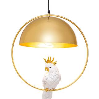 KARE Hængelampe Cockatoo, dæmpbar, Messing/guld, Stue/spisestue, Metal, Moderne
