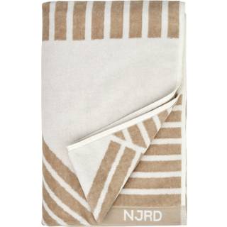 NJRD Stripes badehåndklæde 70x140 cm Beige