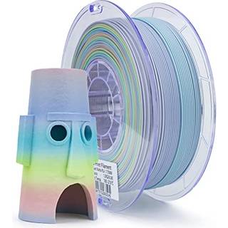 Ziro 3D Printer Filament Matte Pla Filament 1,75 mm Multicolor Rainbow Pla Filament 1 kg/2.2lb makaron