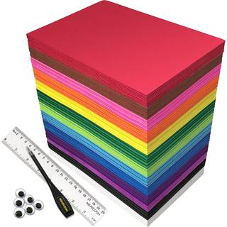 104 pakkeskumplader h?ndv?rk 5,5x8,5 tommer Eva Color Foam Paper Set til Crafts Project Preschoolers Classroom Scrapbooking DIY Handcraft af Mear