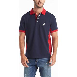 Nautica herre kort ?rme farve blok ydelse pique polo shirt marinebl? 3x-stor USA