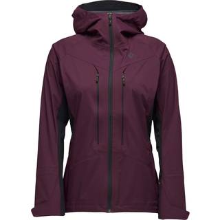 Black Diamond Women's Dawn Patrol Hybrid Shell Jacket Blackberry/Black, Blackberry-Black, M