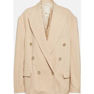 Isabel Marant Klero pinstriped blazer - yellow - XXS