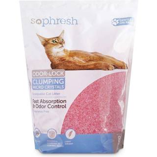 So Phresh Scoopable Odor-Lock Klumpende Micro Crystal Cat Category i Pink Silica 8 lbs.