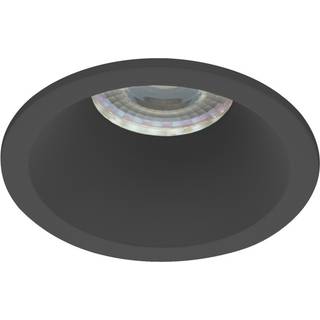 Noxion Forsænket Spot D-round MR16 sort | Udsnit 70mm - GU10 sokkel