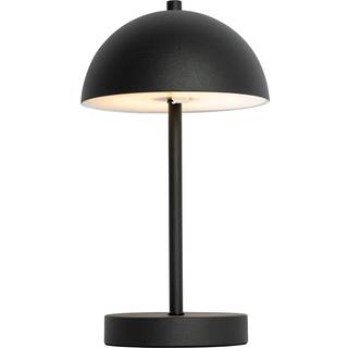 Udendørs bordlampe svamp sort genopladelig 3-trins dæmpbar - Keira