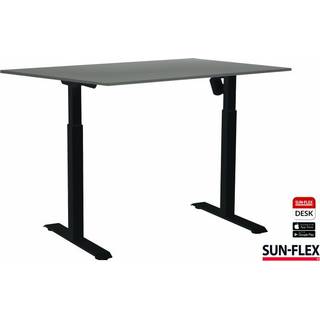 Sun-Flex EasyDesk Adapt 1 hæve-sænkebord 120x80cm grå med sort stel