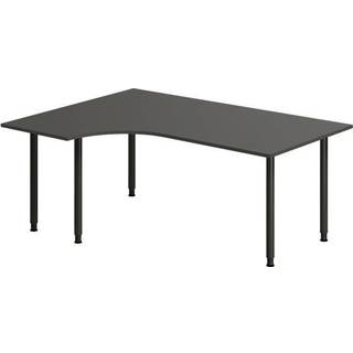 Skrivebord DNA, Antracit 1800x1200 mm Venstre I-ben/Sort