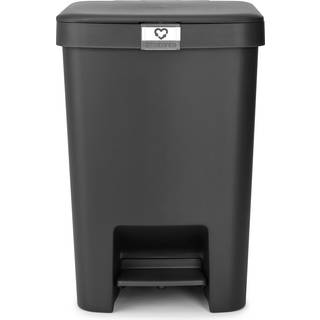 Brabantia StepUp Pedalspand, 25 Liter - i Genanvendt plast-Dark Grey
