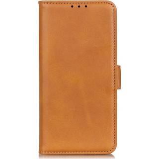 Samsung Galaxy S22 Blødt Læder Flip Cover m. Pung - Brun