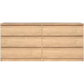 Naia Dobbelt kommode 6 skuffer - Jackson Hickory