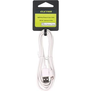 Eletra USB-Lightning Cable 2M wh ➞ På lager - klar til levering og afhentning