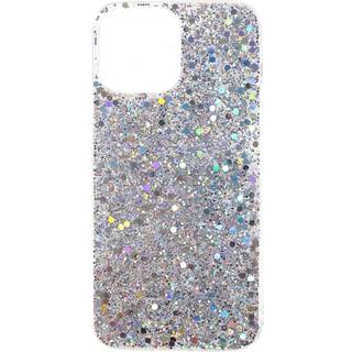 iPhone 13 Mini Glitter Bagside Cover - Sølv
