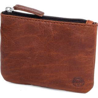 Lysebrun Sporty Montreal RFID-Læderpung