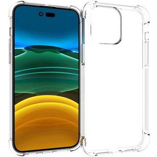 iPhone 14 Pro Max Shock-Proof Fleksibelt Plastik Bagside Cover - Gennemsigtig