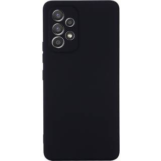 Samsung Galaxy A33 (5G) Liquid Silikone Bagside Cover m. Strop - Sort