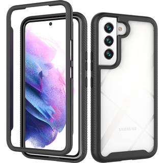 Samsung Galaxy S22 Cover Acrylic Combo - Gennemsigtig / Sort