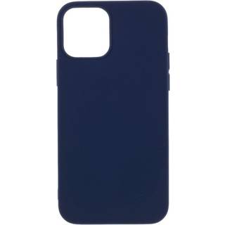 iPhone 12 / 12 Pro Mat Fleksibelt Bagside Cover - Blå