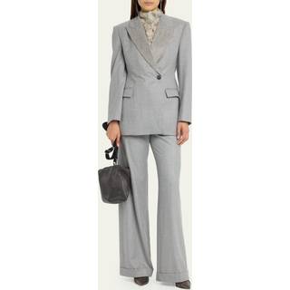 Brunello Cucinelli Embellished wool blazer - grey - S