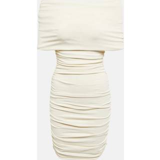 Khaite Aerica off-shoulder minidress - white - XS