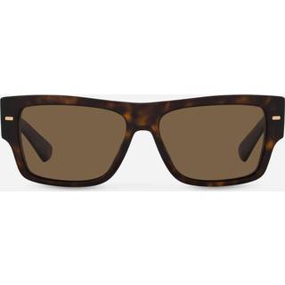 Dolce & Gabbana DG4451F Asian Fit 502/73 55 Solbriller Mænd Tortoiseshell - Dark Tortoise - 55mm