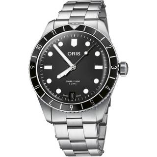 ORIS Divers Herritage 65 armbåndsur, sort skive med lænke - 40mm